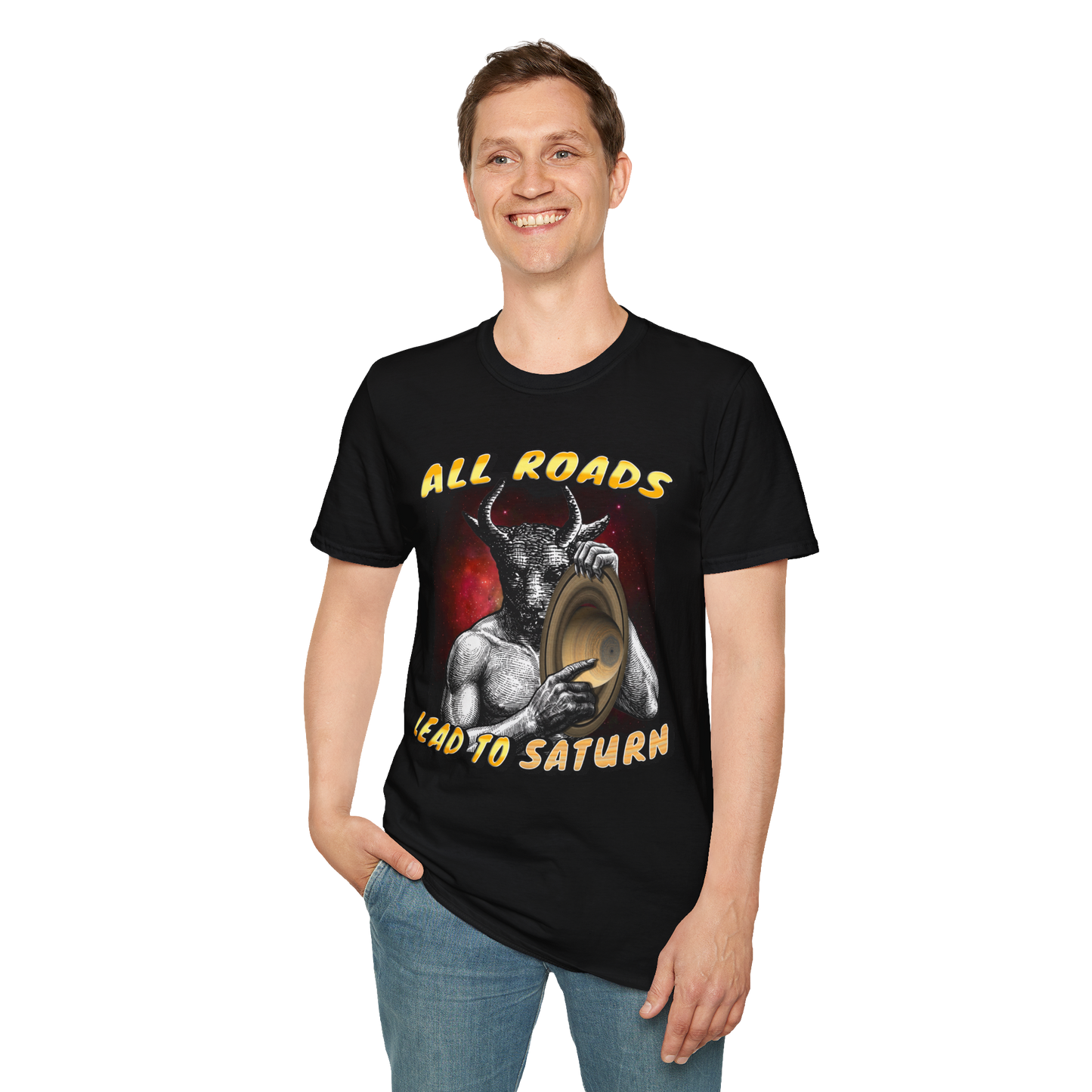 All roads lead to saturn T-shirt